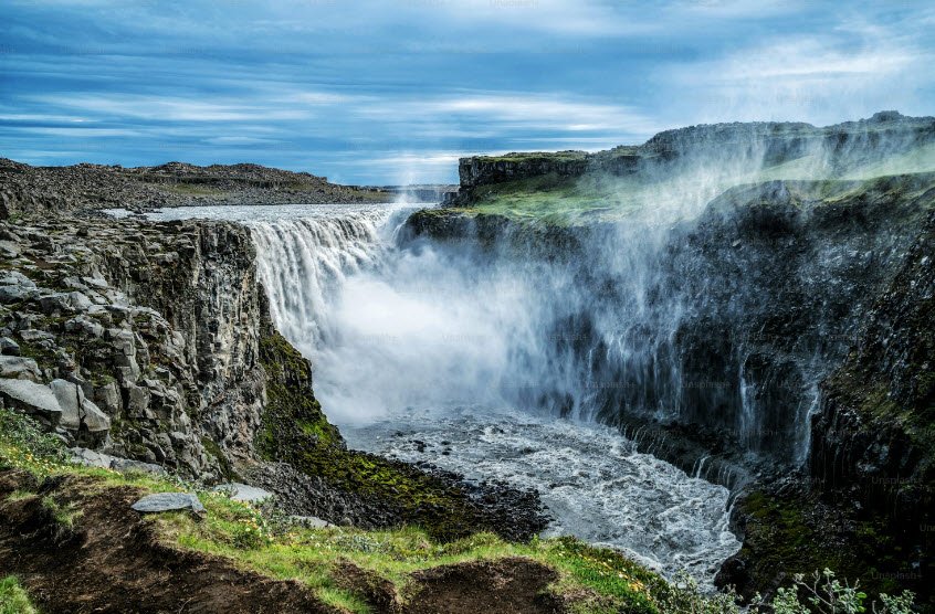 Dettifoss Waterfall, Northeast Iceland, Vatnajökull NP, Iceland